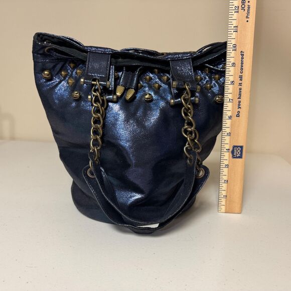 Disney Nightmare Christmas Shoulder Bag Women Blue Shimmer Hat Jack Skellington - Picture 9 of 10